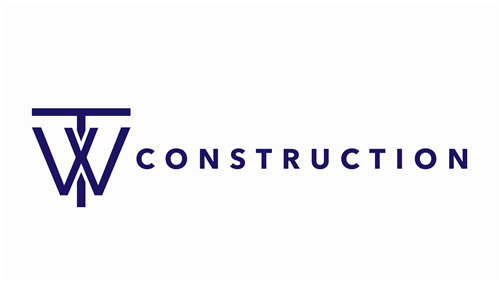 TW Construction logo PNG (Cobalt)