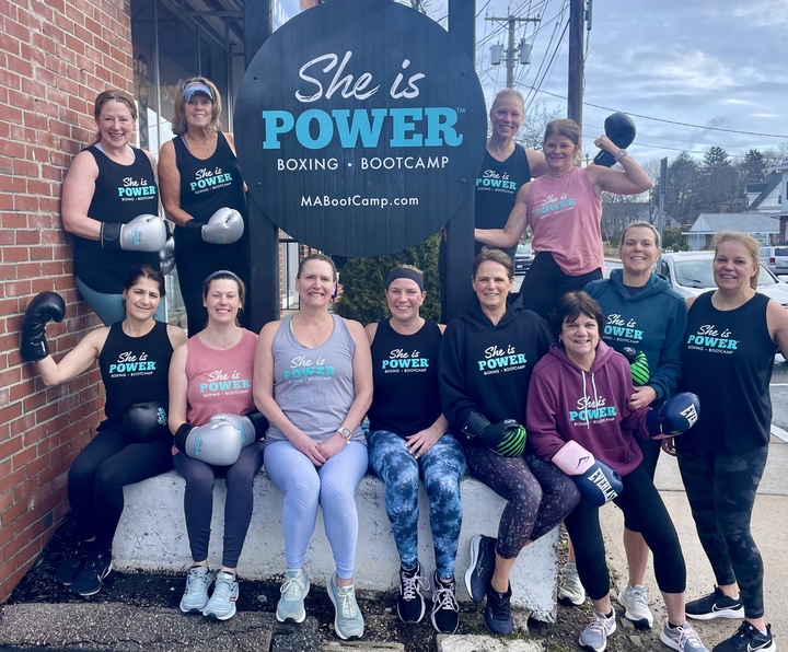 She Is Power Boxing T-Shirt Photo