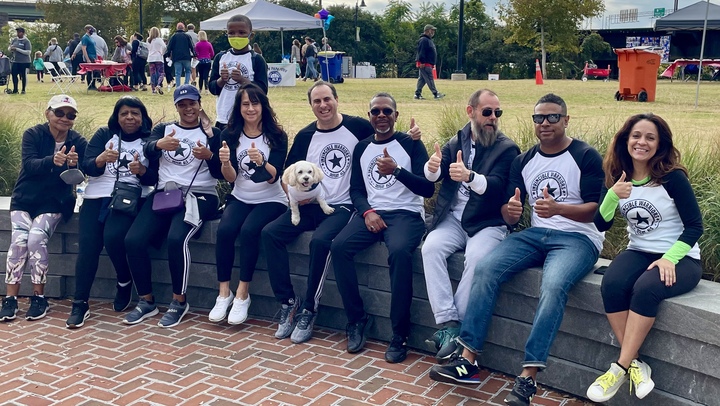 In Vinc Ible Warriors Walk To Defeat Als T-Shirt Photo