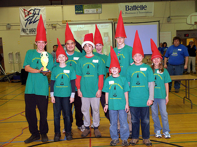 Gothic Lawn Gnomes  Fll Team T-Shirt Photo