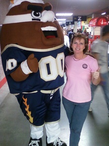 Jessica & Torch @ Tri Cities Fever Football T-Shirt Photo