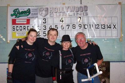 Those About To Rock! Curling Team T-Shirt Photo