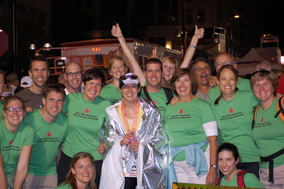 Alex Just After Crossing The Finish Line! T-Shirt Photo