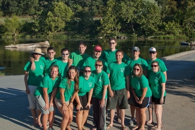 2010 Kickball Team Building Canoe Trip T-Shirt Photo