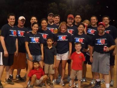 Our Kickball Team (Plus A Few Fans) T-Shirt Photo