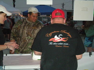 Serving The Crowd Pulled Pork Sandwiches T-Shirt Photo