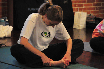 Yoga For Congo Women T-Shirt Photo