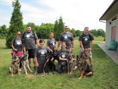 Team Wolf Pack At The Pspca Dog Walk 6/26/2011 T-Shirt Photo