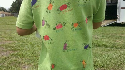 Happy 4th Of July From Irish Fox Riding (Back Of Shirts) T-Shirt Photo