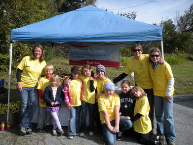 Setting Up At The Wildlife Festival Ready To Raise Money! T-Shirt Photo