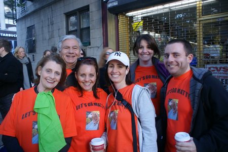 Cheering At The Ny Marathon T-Shirt Photo