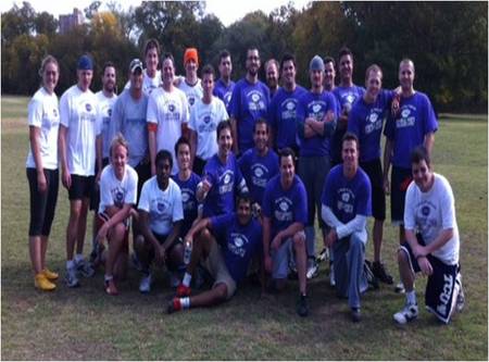 Tcu Mba Purple And White Pigskin Classic T-Shirt Photo