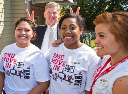Freshmen Move In Fun With The Smu's President T-Shirt Photo