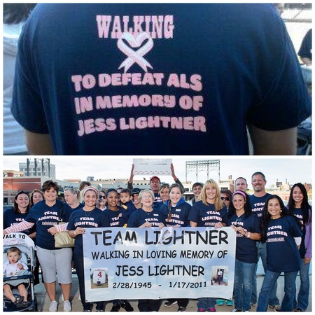 Team Lightner   Walk To Defeat Als T-Shirt Photo