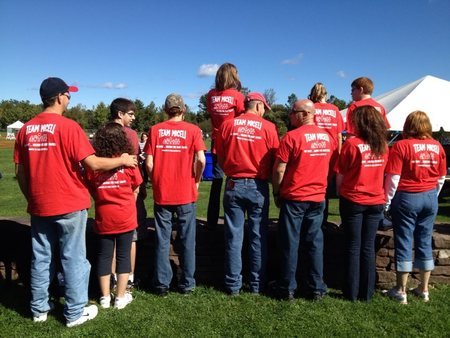 One Family Walking For Many Causes. T-Shirt Photo