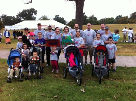 Big Gray Matters Brain Tumor Walk T-Shirt Photo