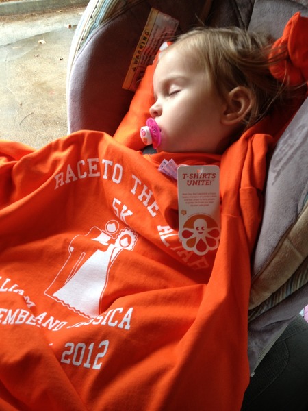 Morgan Sleeps T-Shirt Photo