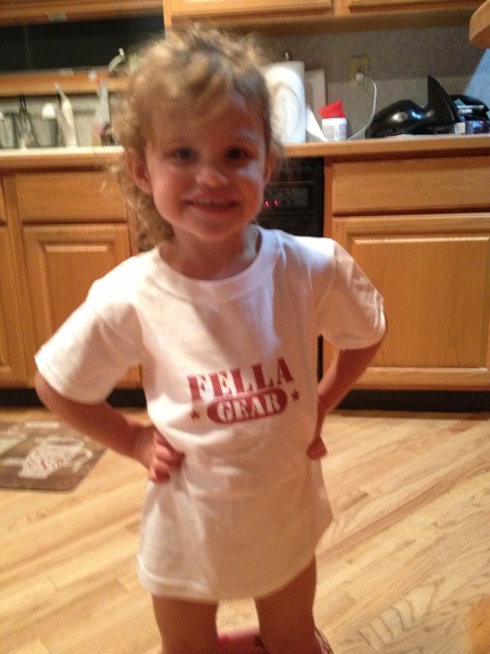 Payton Jai Rocking Her Fella Gear T-Shirt Photo