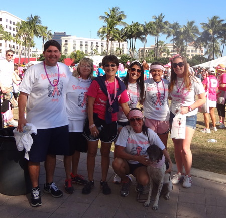 Ta Ta's Angels Surrounding My Sister, A 14 Year Survivor T-Shirt Photo