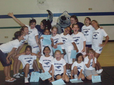 First Annual Junior Mustang Cheer Camp T-Shirt Photo