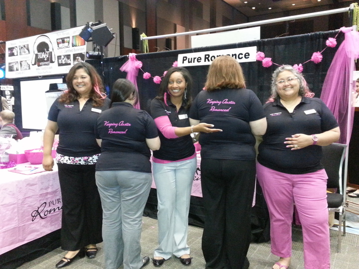 Pure Romance At Austin Bridal Expo 3/2013 T-Shirt Photo