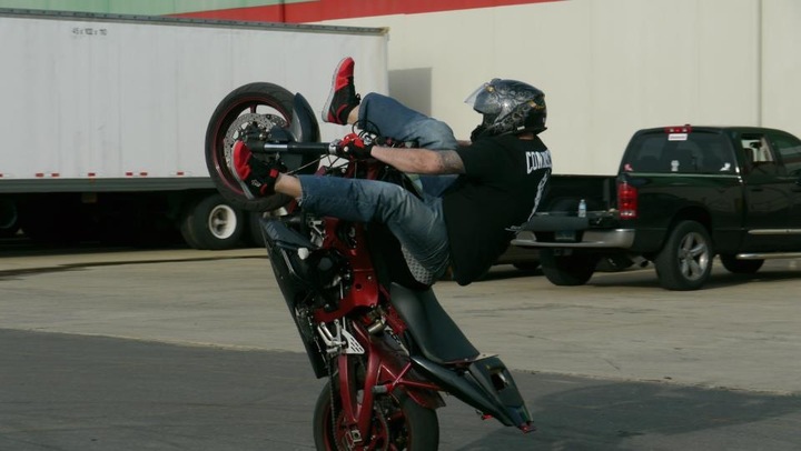 50/50 Tank Wheelie T-Shirt Photo