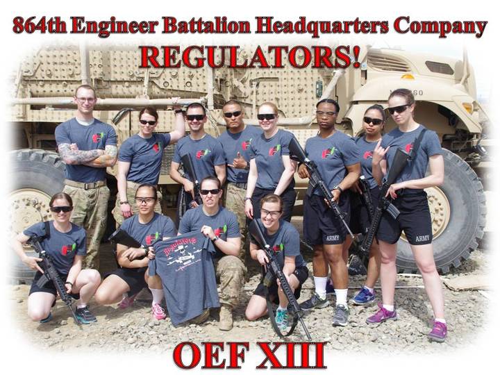 Oef Xiii  864th En Bn Hhc Regulators T-Shirt Photo