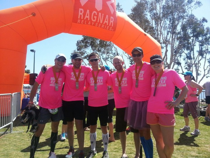 Team "Like A Freak" At Ragnar Finish Line T-Shirt Photo