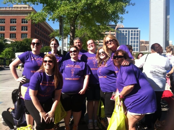 Purple People Eaters Fight Lupus T-Shirt Photo