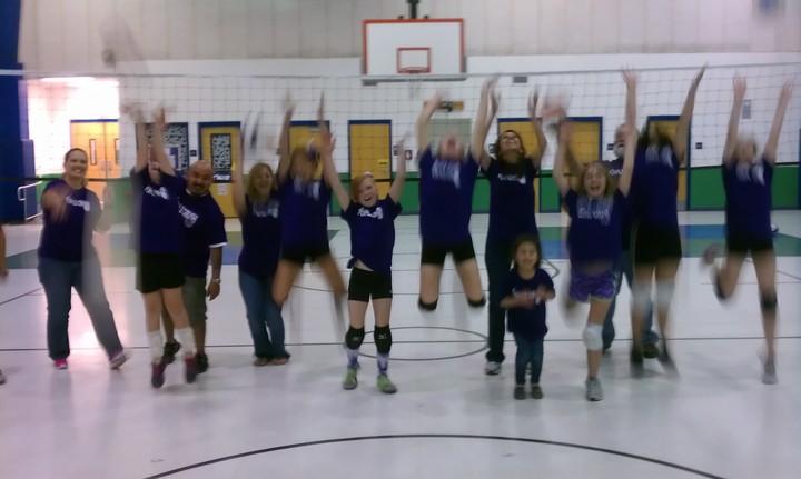 Purple Crush Volleyball Shows Their Colors T-Shirt Photo