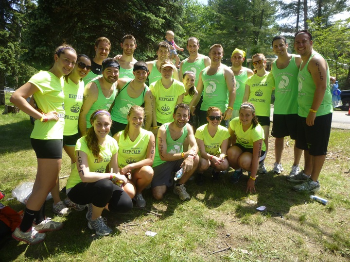 Team Thunder Buddies At The Ny Spartan Race! T-Shirt Photo