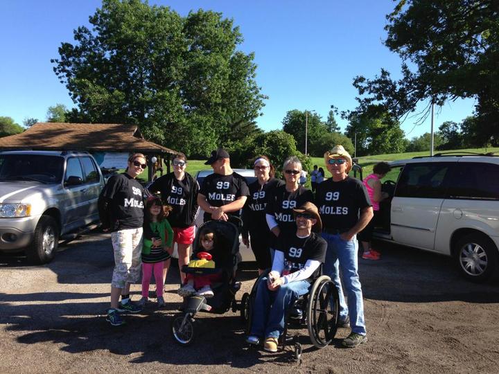 Miles Against Melanoma Team Courtney T-Shirt Photo