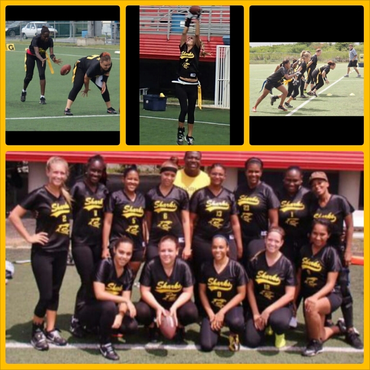 Sharks Flag Football Team T-Shirt Photo