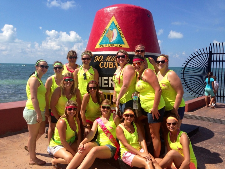 Bachelorette Neon Ninjas In Key West T-Shirt Photo