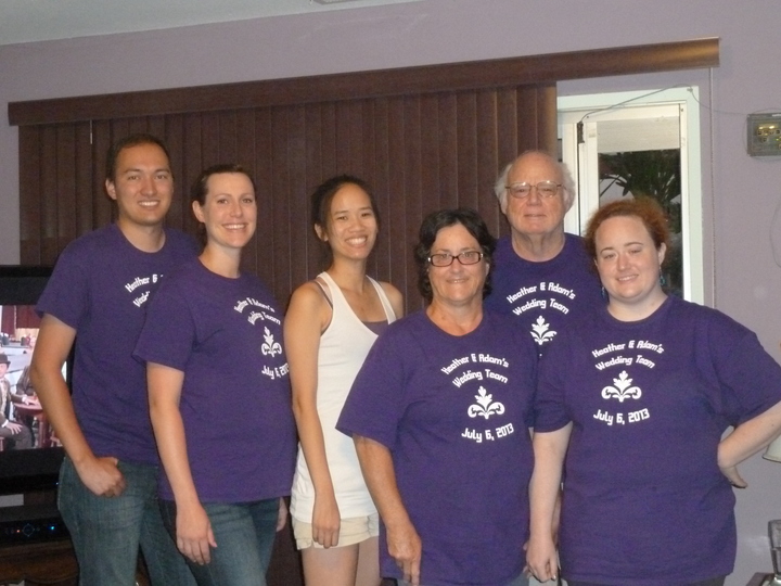 Heather & Adam's Wedding Team 7/6/13 T-Shirt Photo