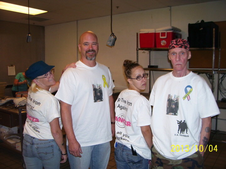 Up The Iron Against Cancer T-Shirt Photo