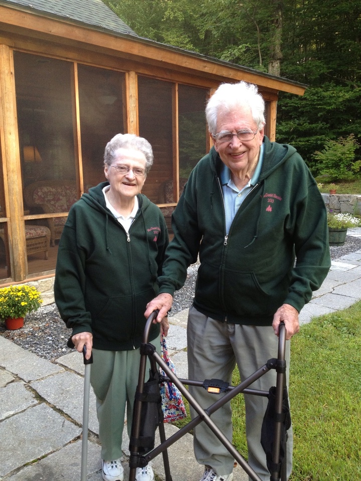 Grandma And Grandpa At First Annual Family Reunion T-Shirt Photo