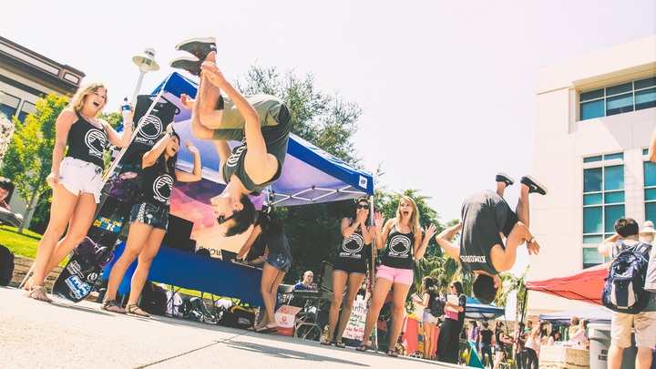 Chapman University Snow Club Getting Inverted With Their Custom Ink Tank Tops! T-Shirt Photo