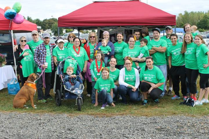 Mary's Marchers   Liver Life Walk Hartford, Ct T-Shirt Photo