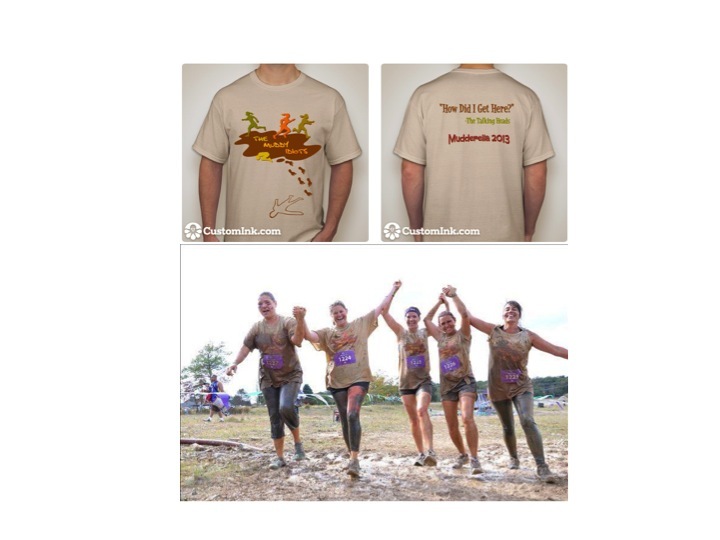 The Muddy Idiots Conquer Mudderella! T-Shirt Photo