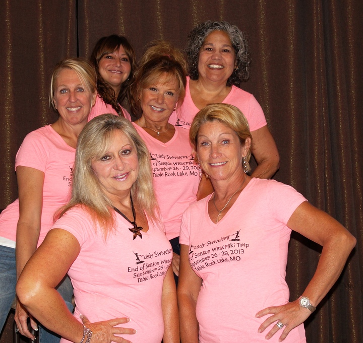 Lady Waterskiers End Of Season Trip  T-Shirt Photo