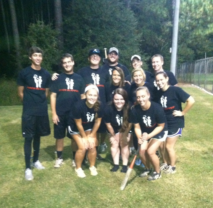 Pitch Slapped  Intramural Softball Team T-Shirt Photo