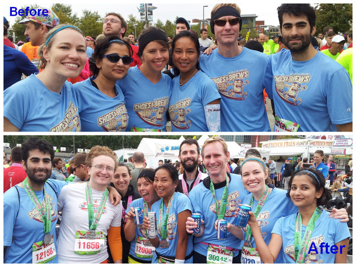 Custom TShirts for Shoes & Brews Does The Baltimore Half Marathon