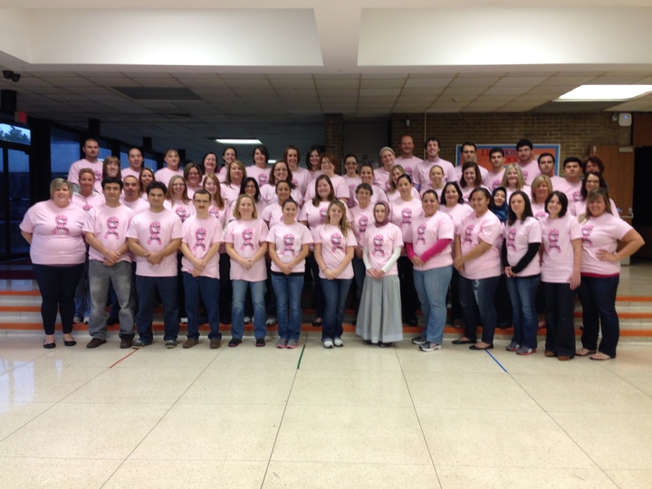 Breast Cancer Awareness  Teachers Unite! T-Shirt Photo