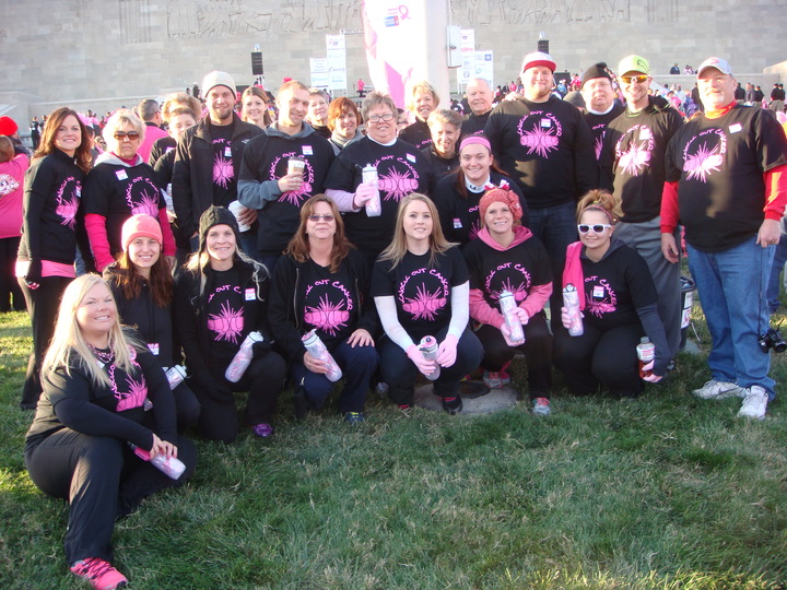 Part Of Out Team To Knock Out Cancer T-Shirt Photo