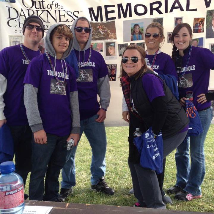 The Phillips Family At The Afsp Out Of The Darkness Walk T-Shirt Photo
