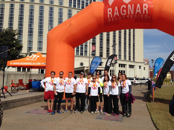 Team Caroline Conquers 200 Mile Ragnar Race T-Shirt Photo