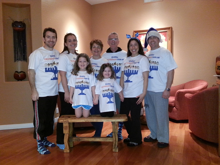 The Lazy P Thanksgivukkah Celebration T-Shirt Photo
