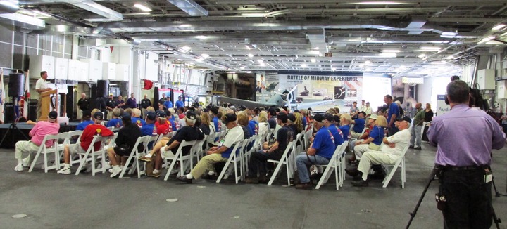 Custom Ink Shirts On The Uss Midway T-Shirt Photo