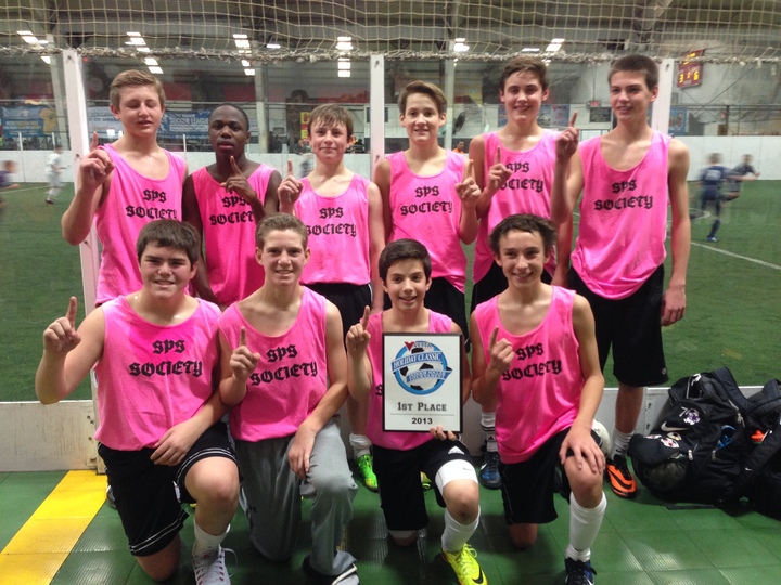 U14 Sps Indoor Soccer Holiday Classic Champs T-Shirt Photo